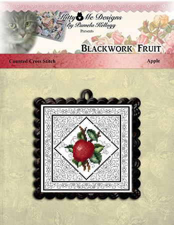 Blackwork Fruit Apple